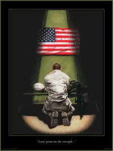 soldier-praying
